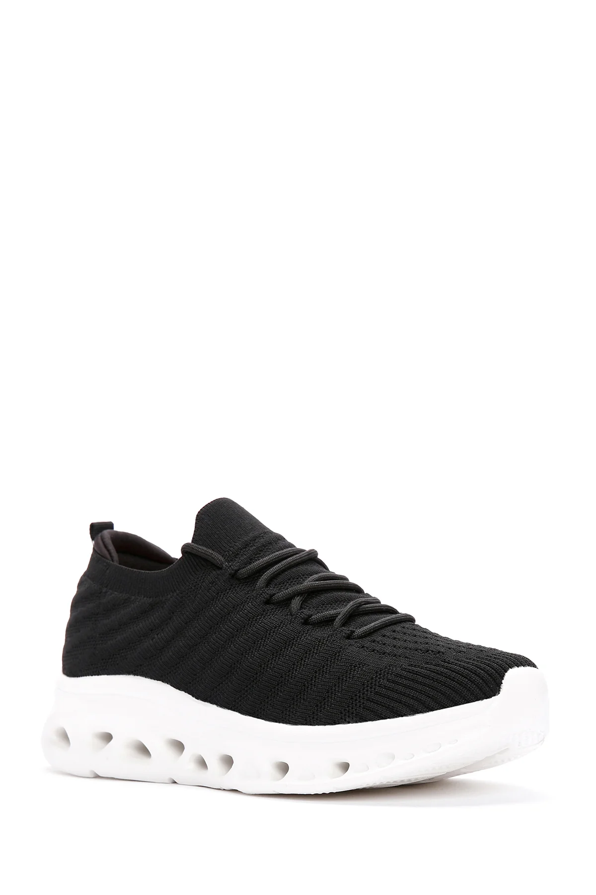 Derimod Zero Kadın Siyah Bağcıklı Kalın Tabanlı Sneaker - Image 6