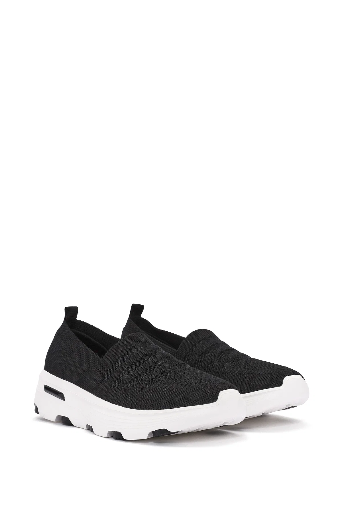 Derimod Zero Kadın Siyah Kumaş Casual Sneaker - Image 3