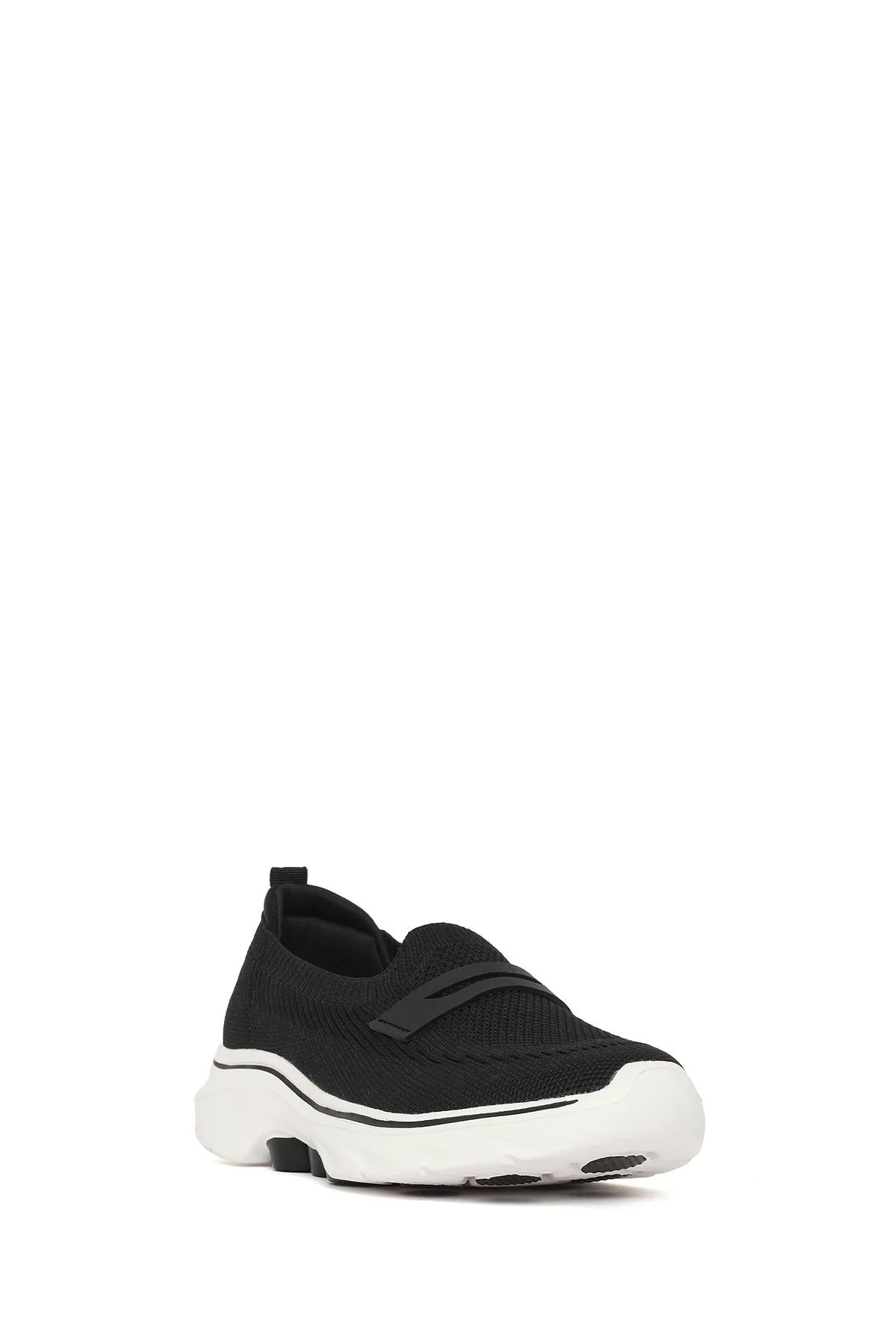 Derimod Zero Kadın Siyah Kumaş Loafer - Image 7