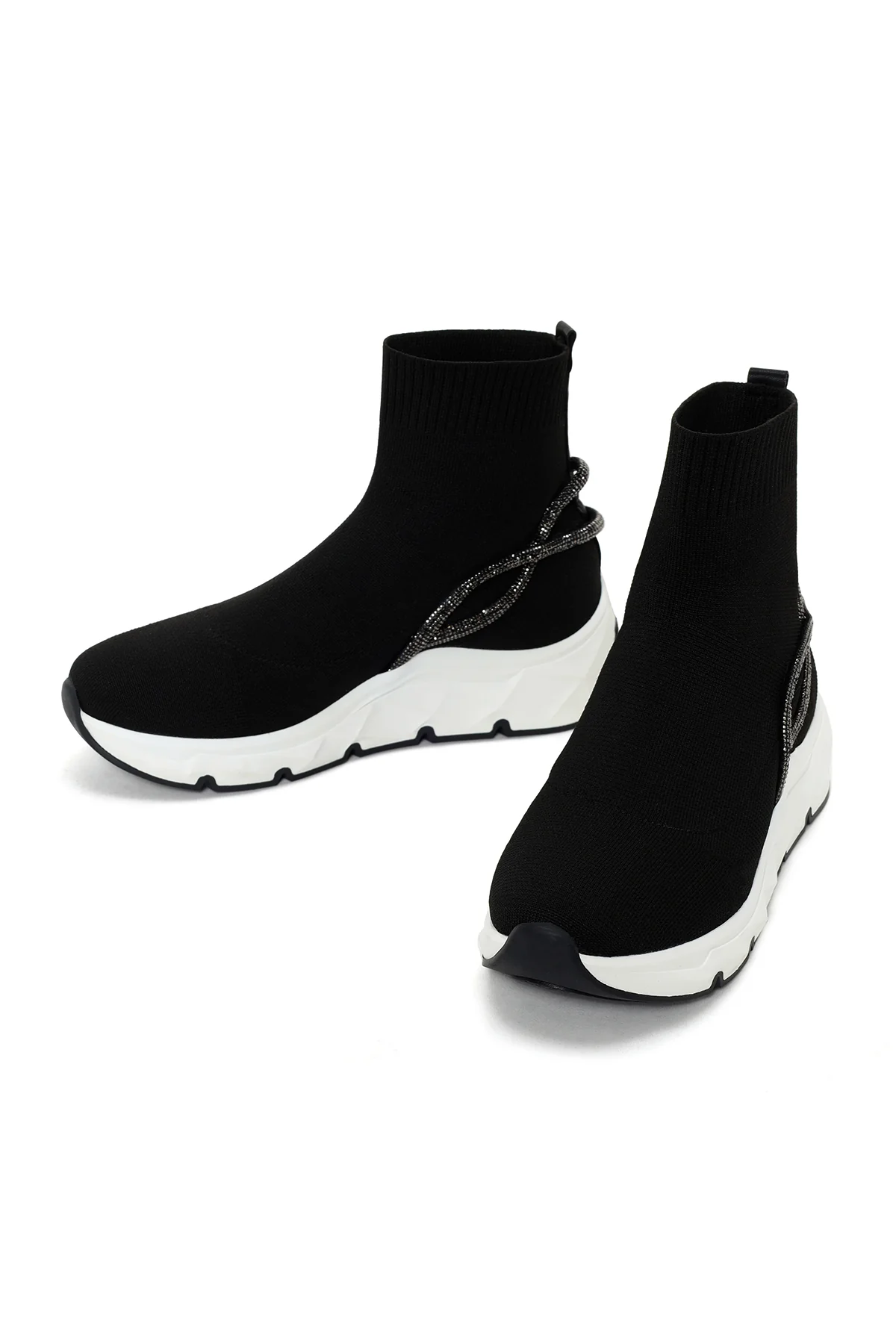 Derimod Zero Kadın Siyah Taşlı Bilekli Sneaker - Image 6