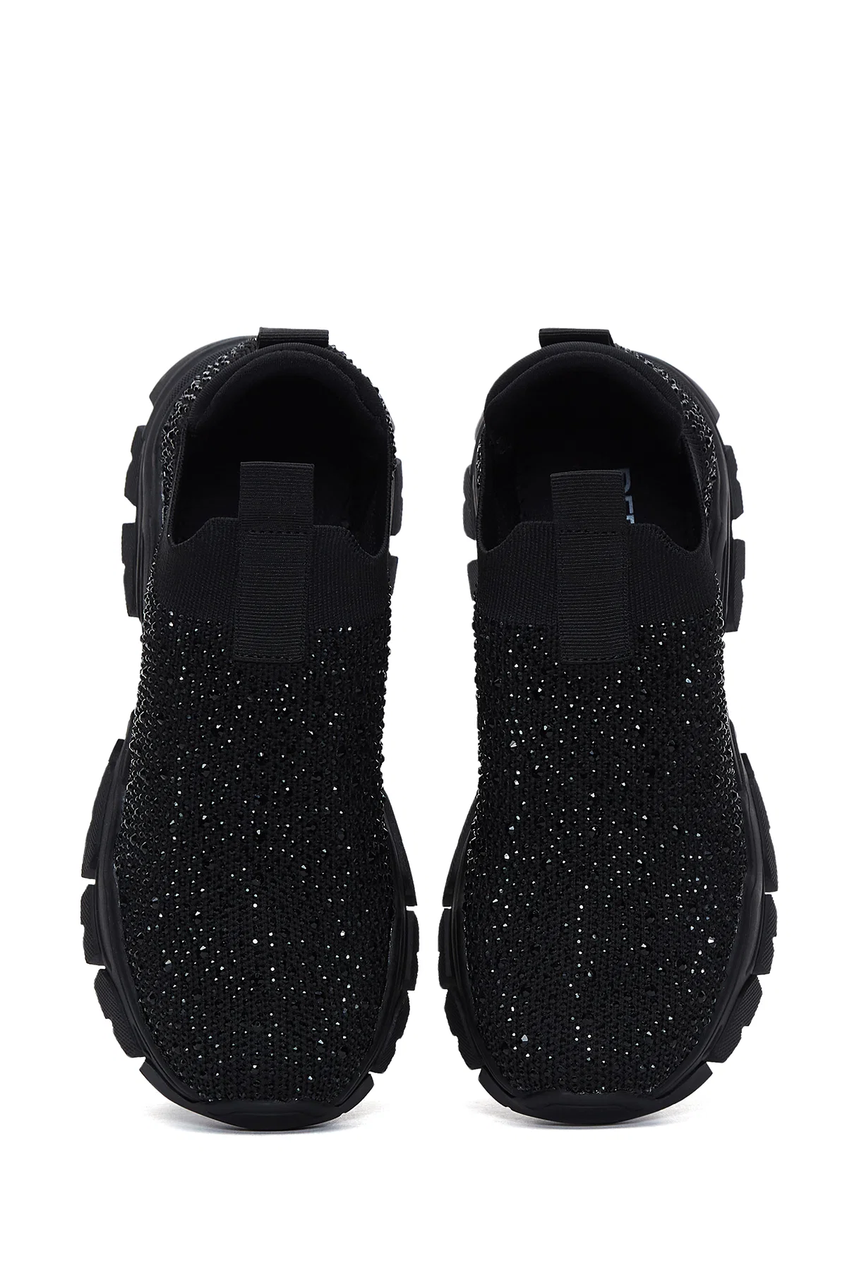 Derimod Zero Kadın Siyah Taşlı Kumaş Sneaker - Image 6