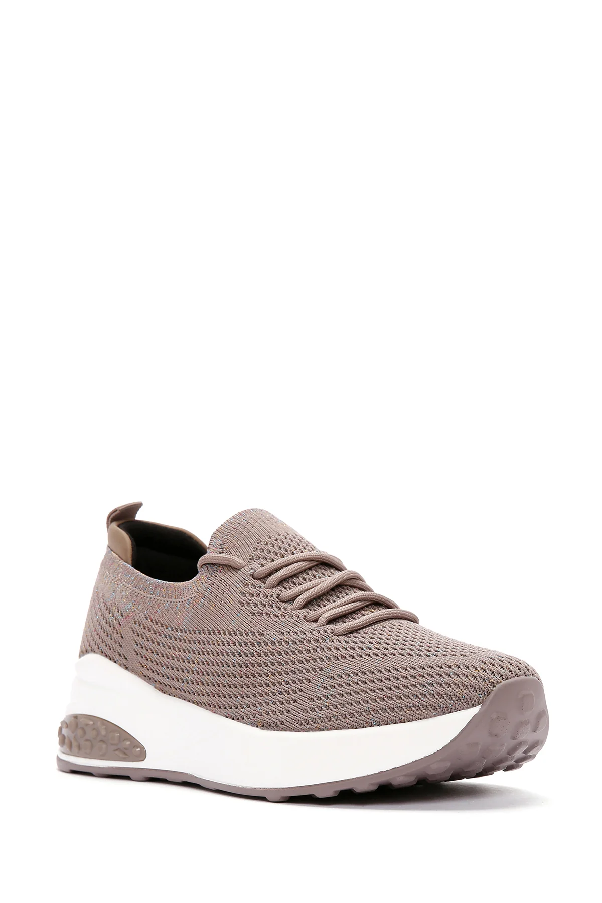 Derimod Zero Kadın Vizon Bağcıklı Kalın Tabanlı Sneaker - Image 6