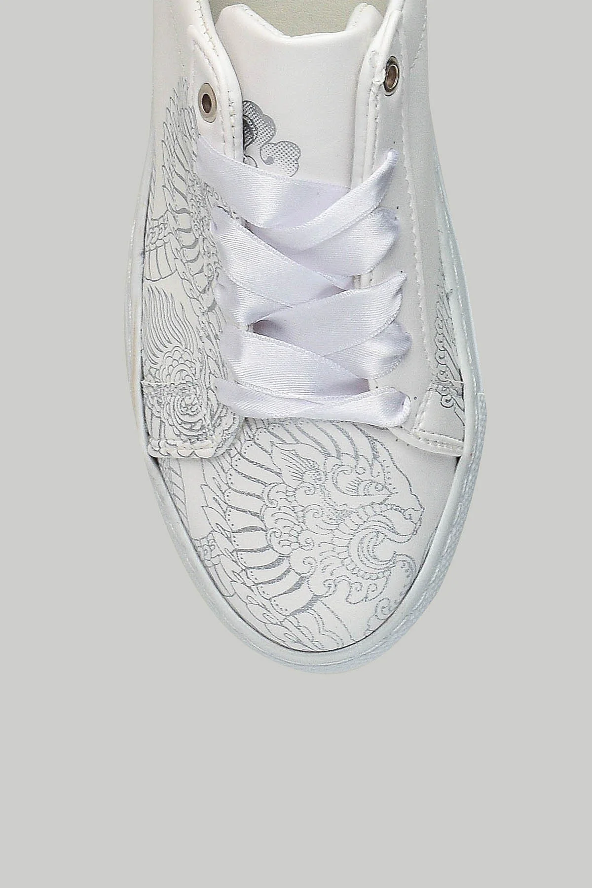 Desenli Kadın Sneaker - Image 5