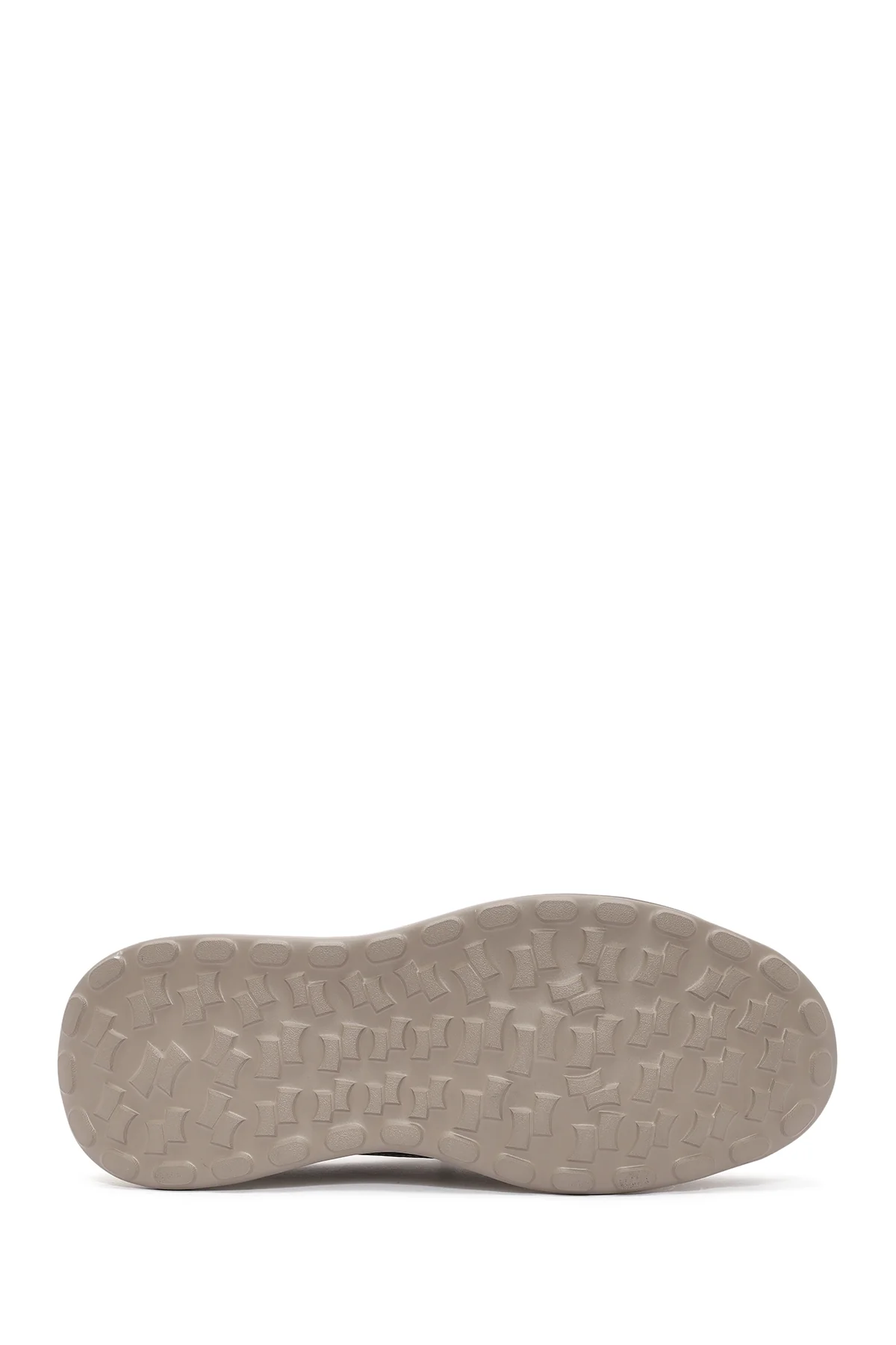 Erkek Bej Bağcıklı Kalın Tabanlı Kumaş Sneaker - Image 5
