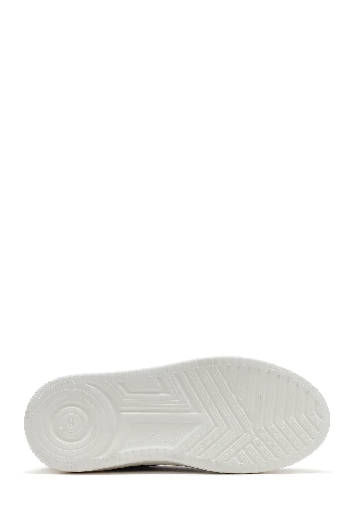 Erkek Bej Bağcıklı Kalın Tabanlı Süet Deri Sneaker - Image 4