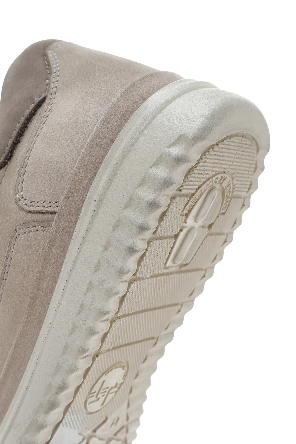 Erkek Bej Bağcıklı Nubuk Deri Sneaker - Image 8