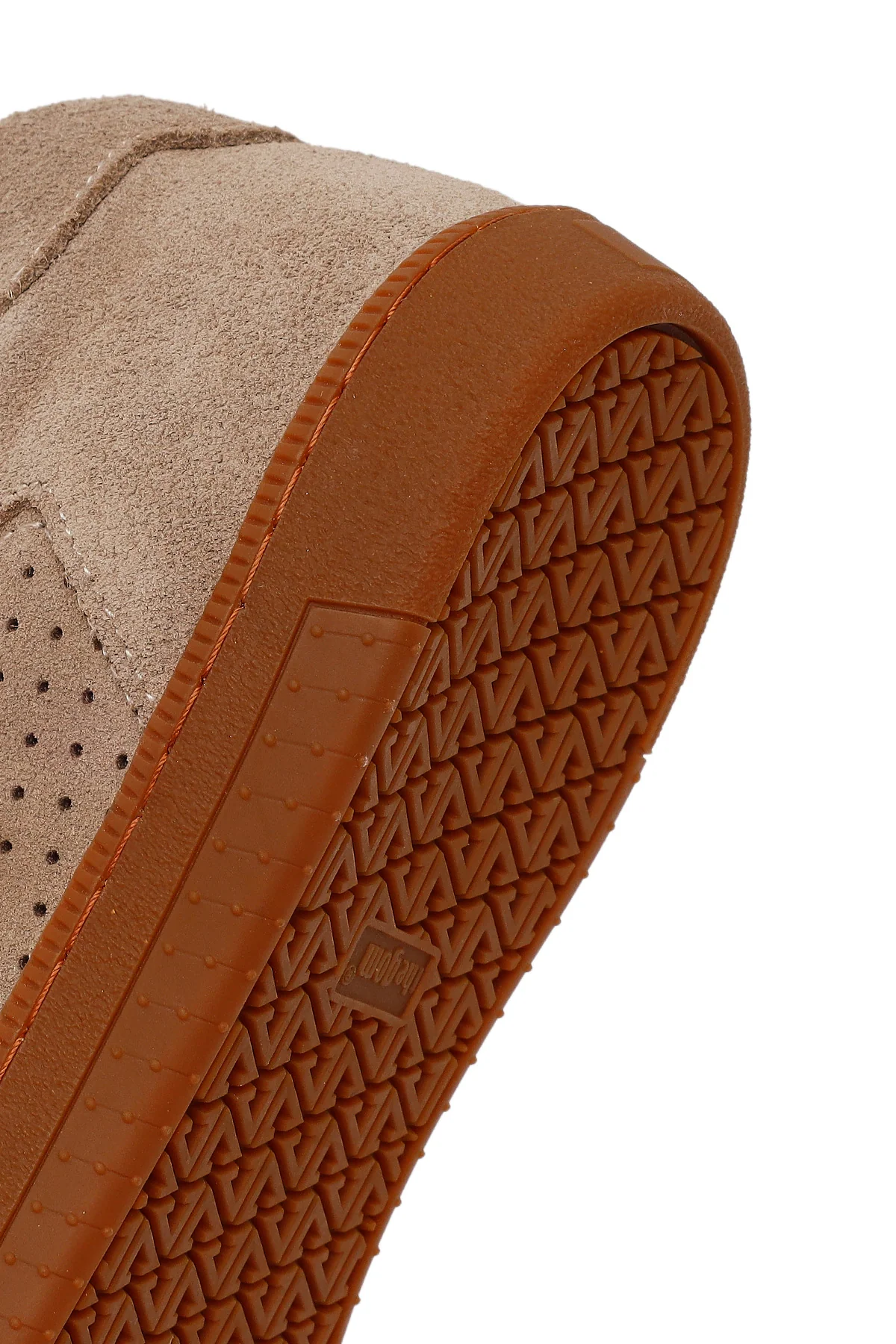 Erkek Bej Bağcıklı Süet Deri Sneaker - Image 8