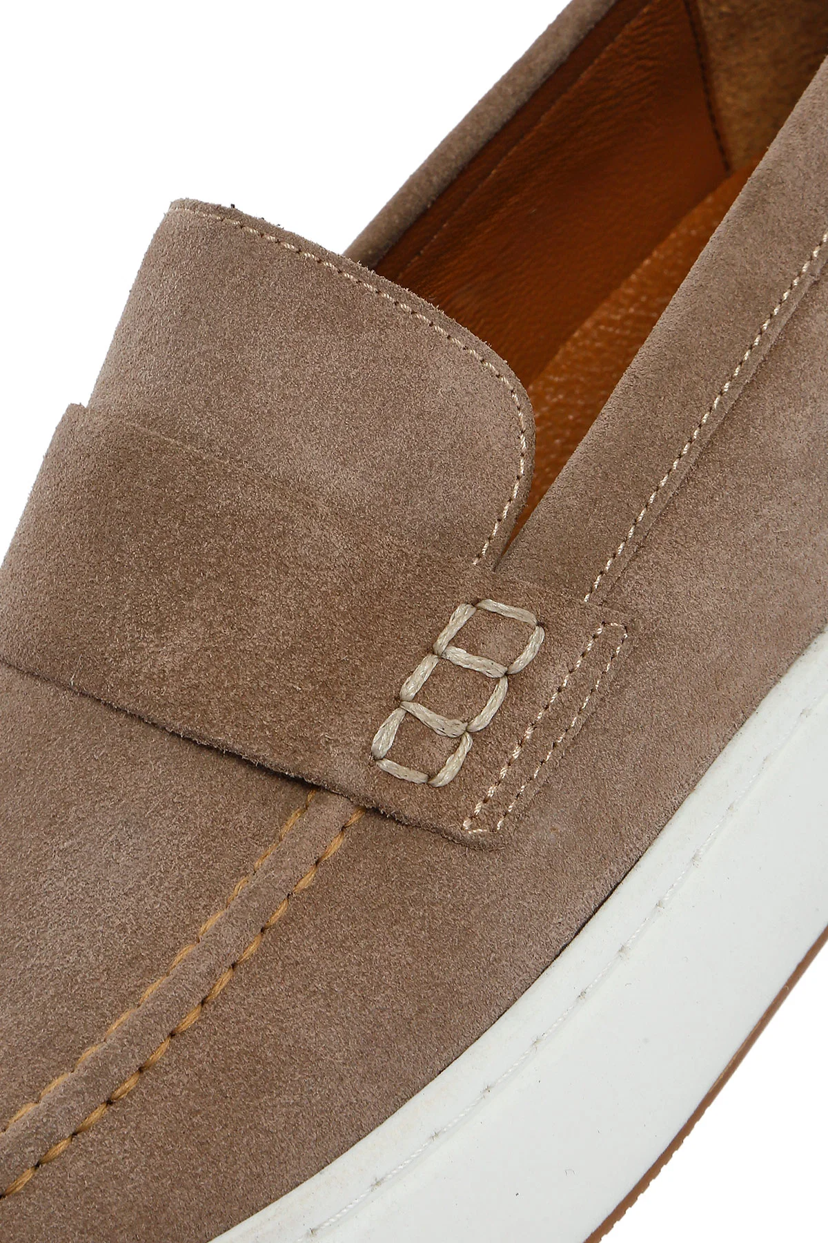 Erkek Bej Deri Loafer - Image 9