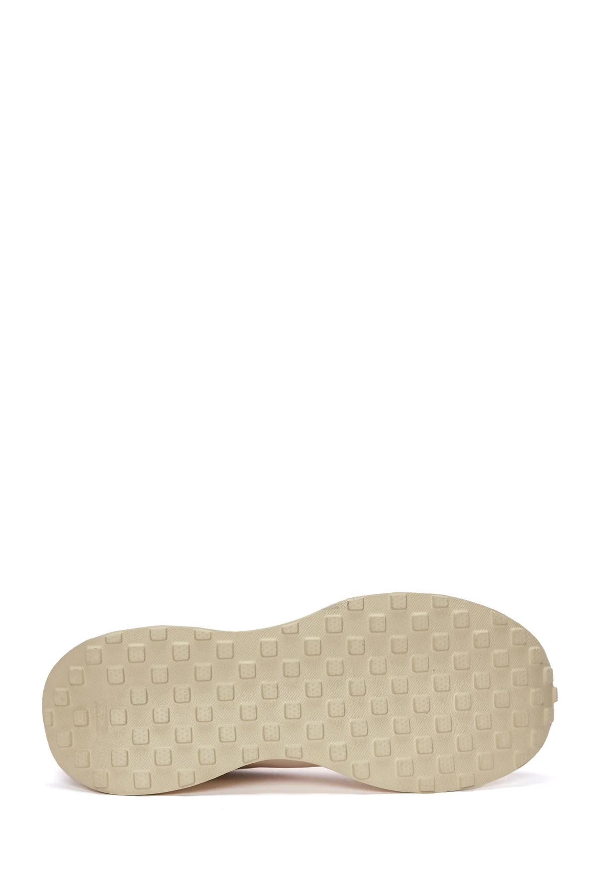 Erkek Bej Deri Sneaker - Image 4