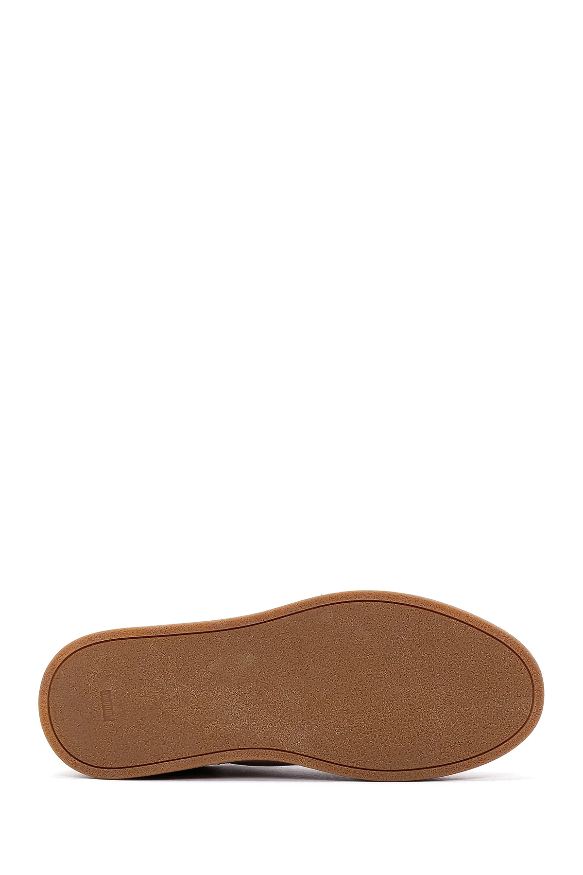 Erkek Bej Nubuk Deri Sneaker - Image 4