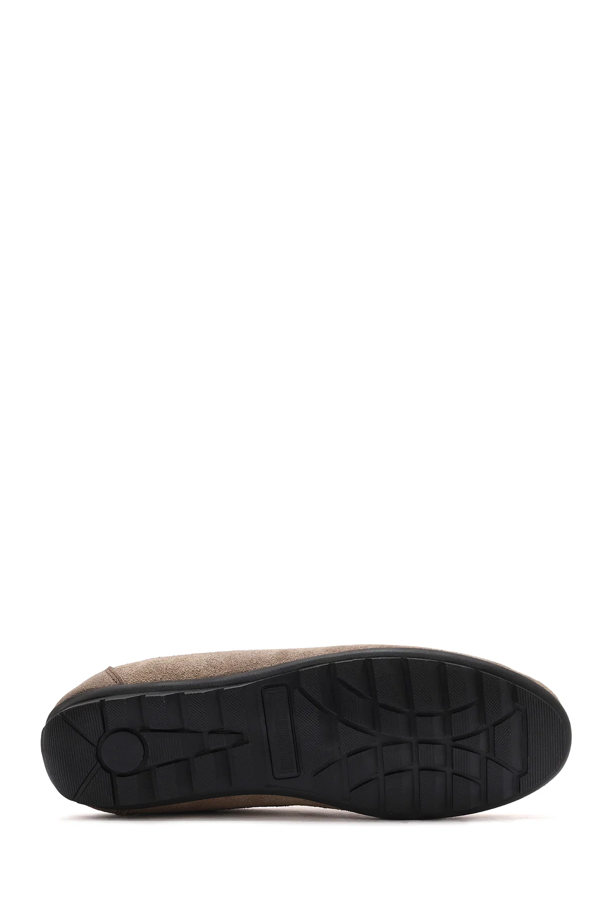 Erkek Bej Püsküllü Süet Deri Casual Loafer - Image 4