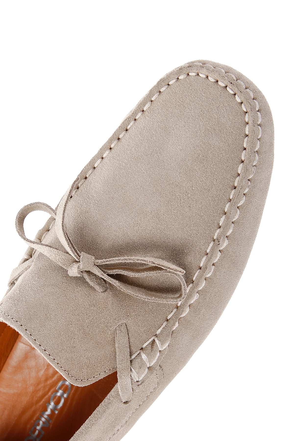 Erkek Bej Süet Deri Casual Loafer - Image 10