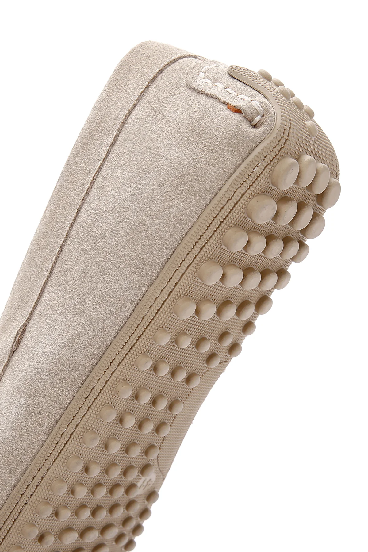 Erkek Bej Süet Deri Casual Loafer - Image 9