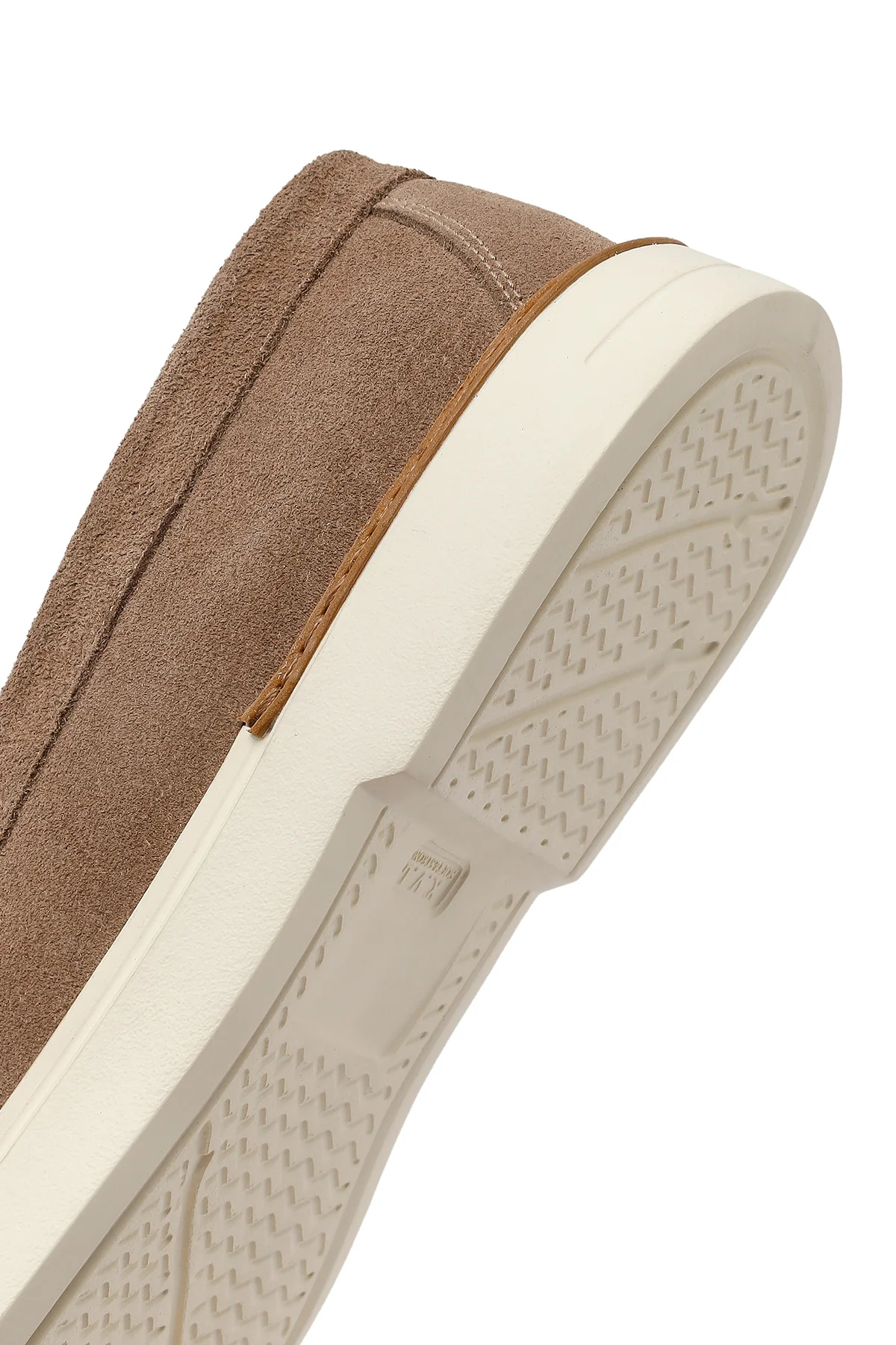 Erkek Bej Süet Deri Casual Loafer - Image 8