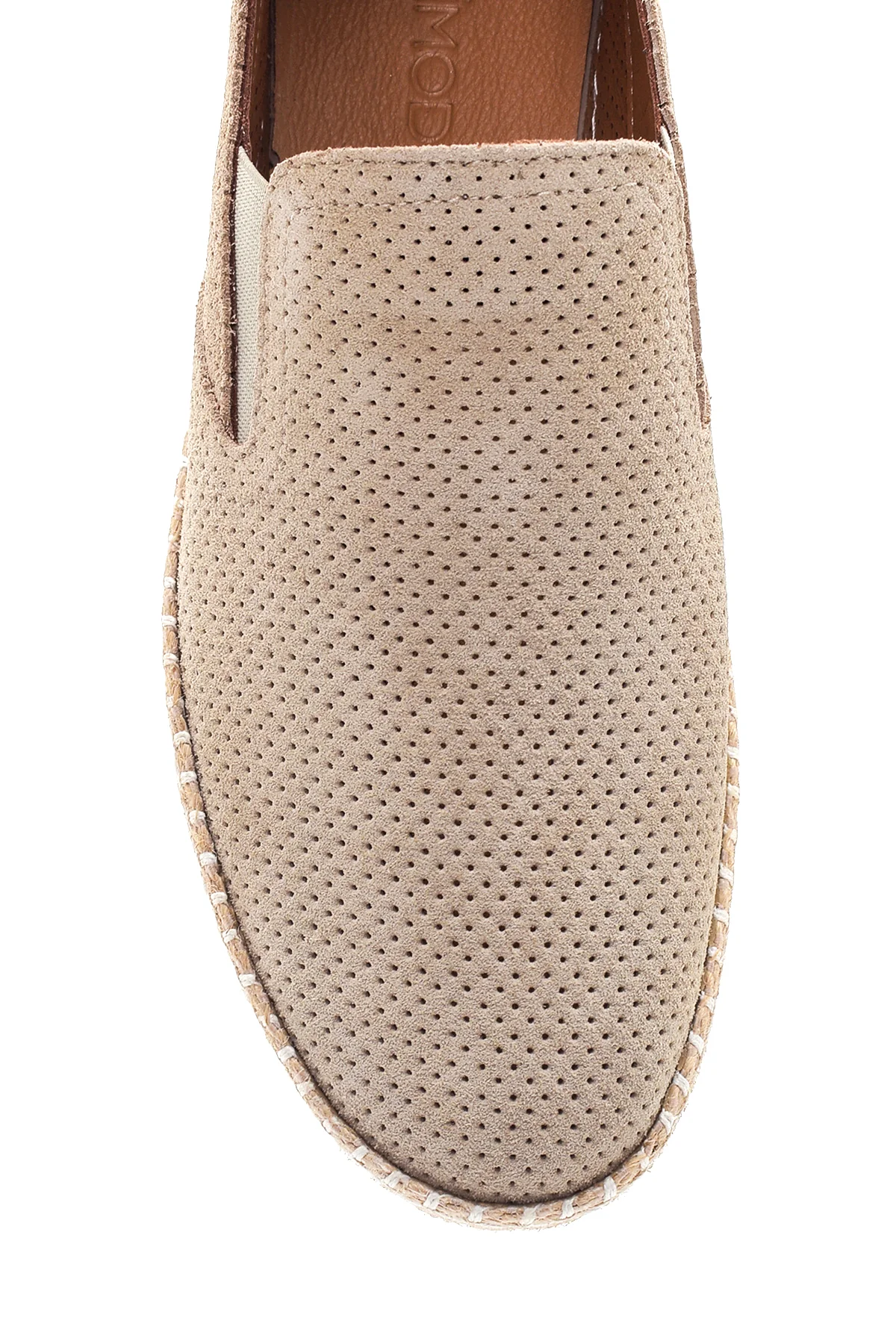 Erkek Bej Süet Deri Loafer - Image 6