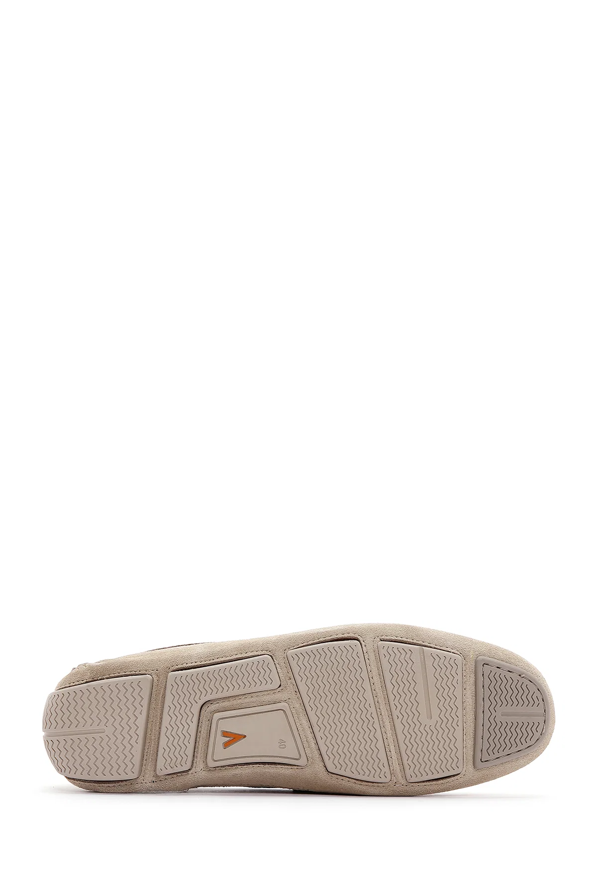 Erkek Bej Süet Deri Loafer - Image 4