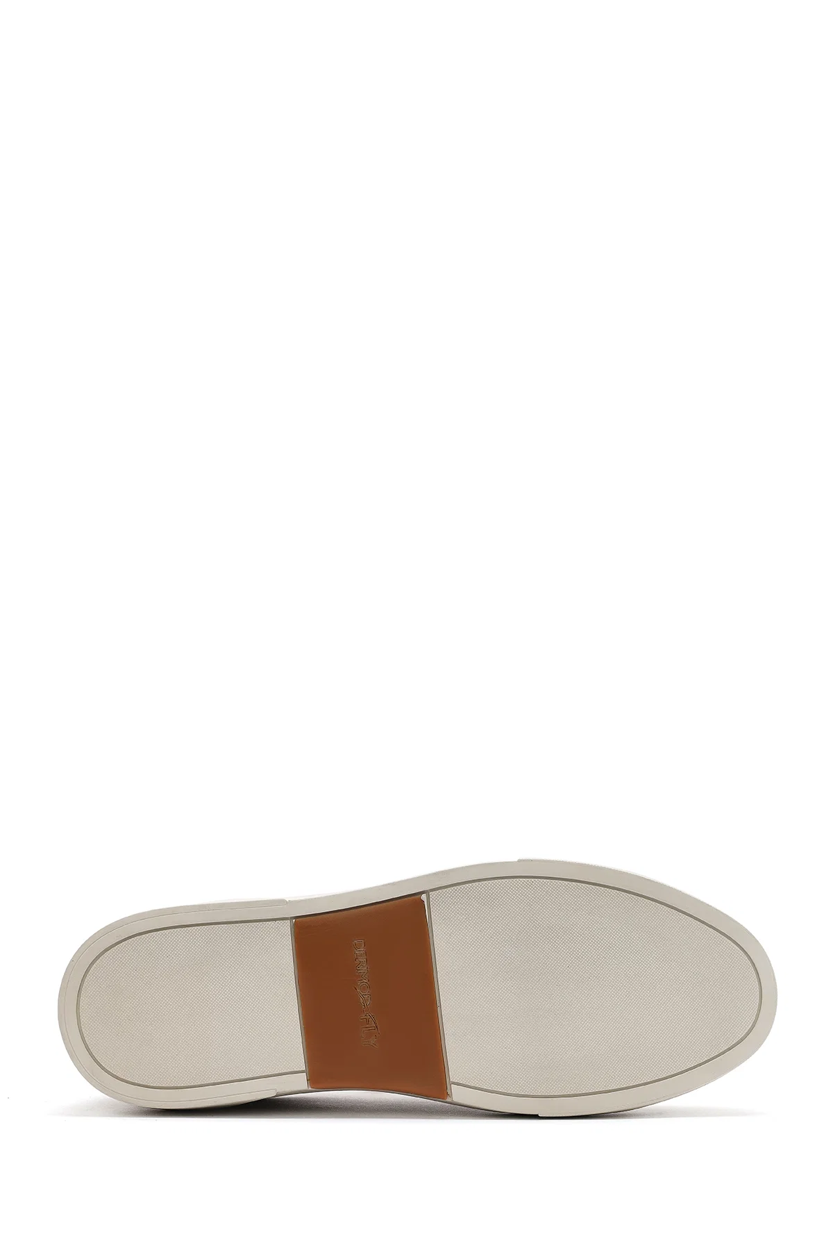 Erkek Bej Süet Deri Sneaker - Image 4