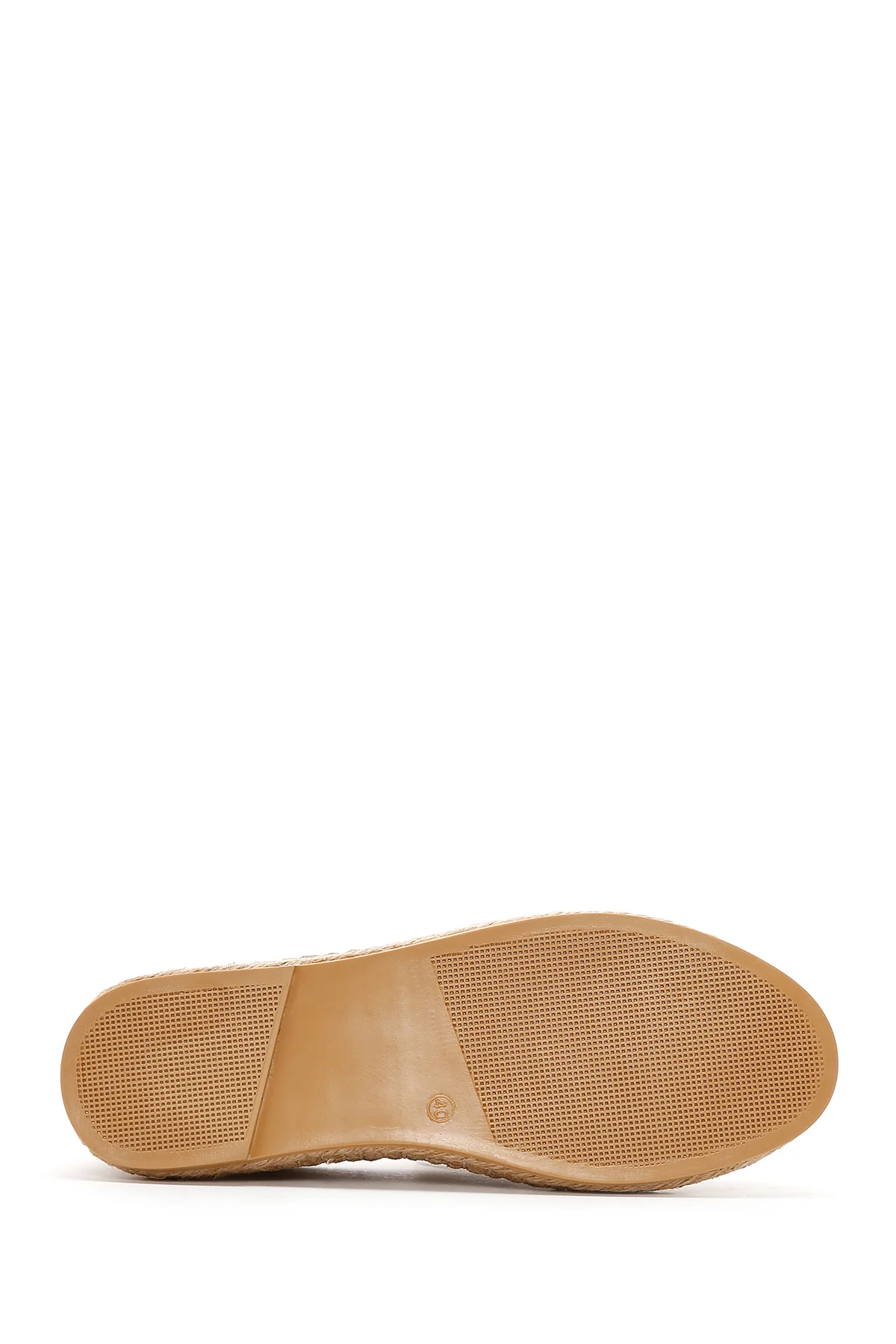 Erkek Bej Süet Espadril - Image 4