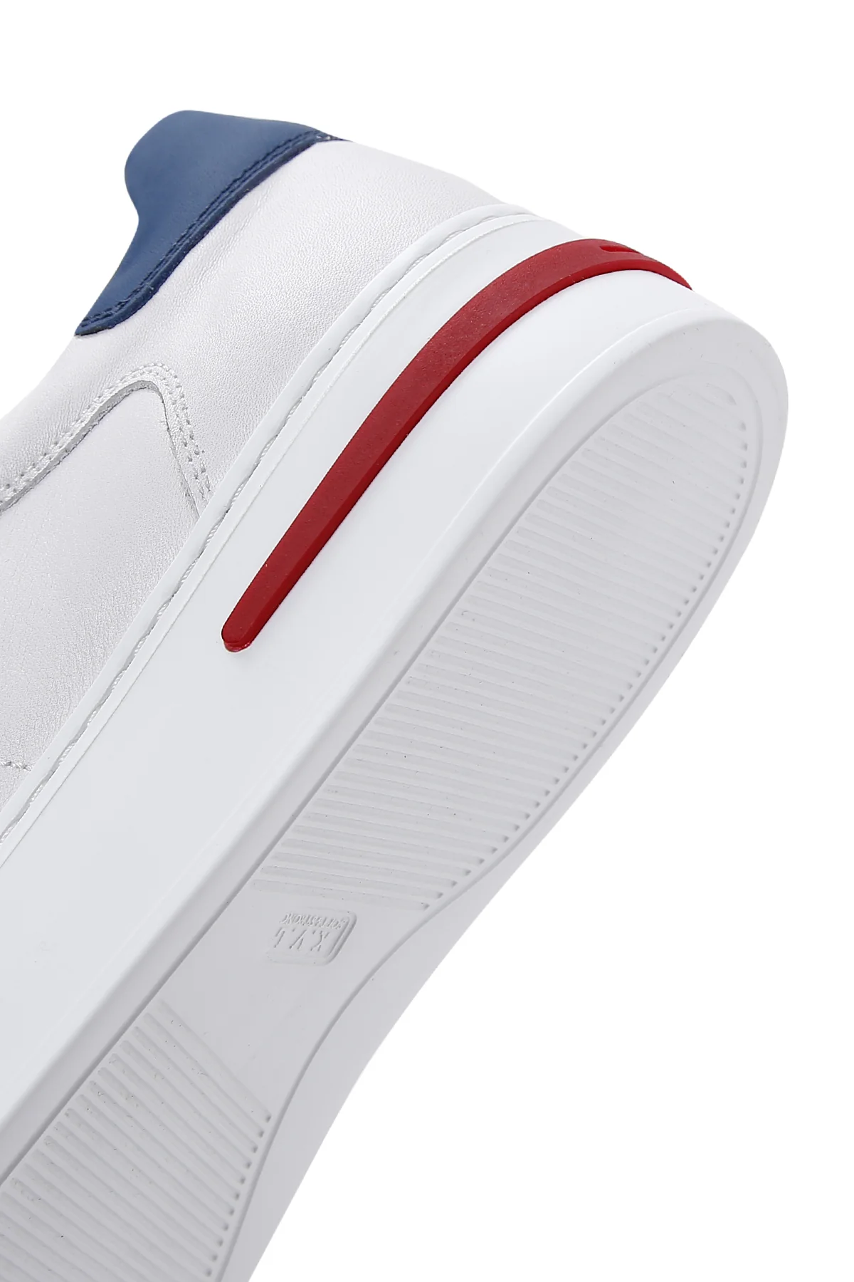 Erkek Beyaz Bağcıklı Deri Sneaker - Image 8