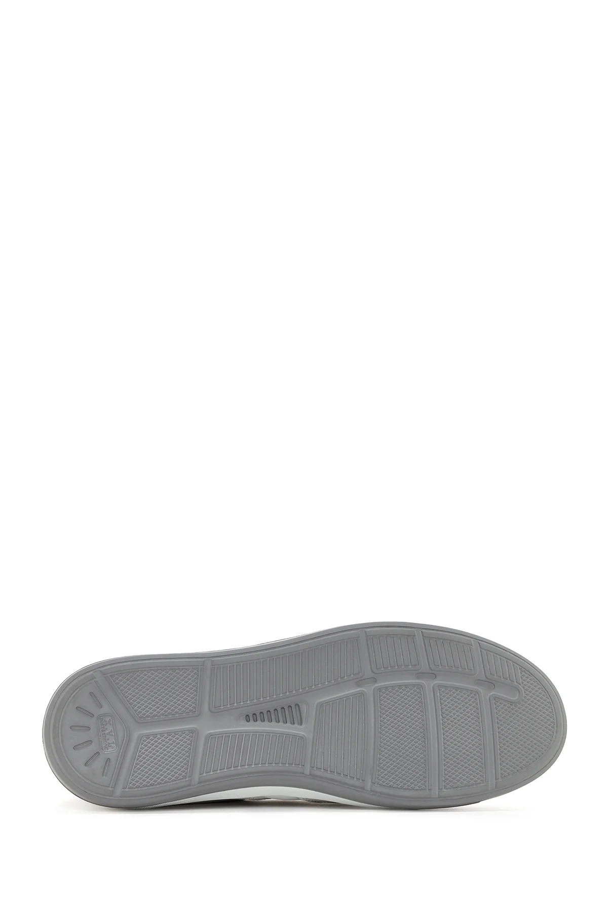 Erkek Beyaz Bağcıklı Deri Sneaker - Image 4