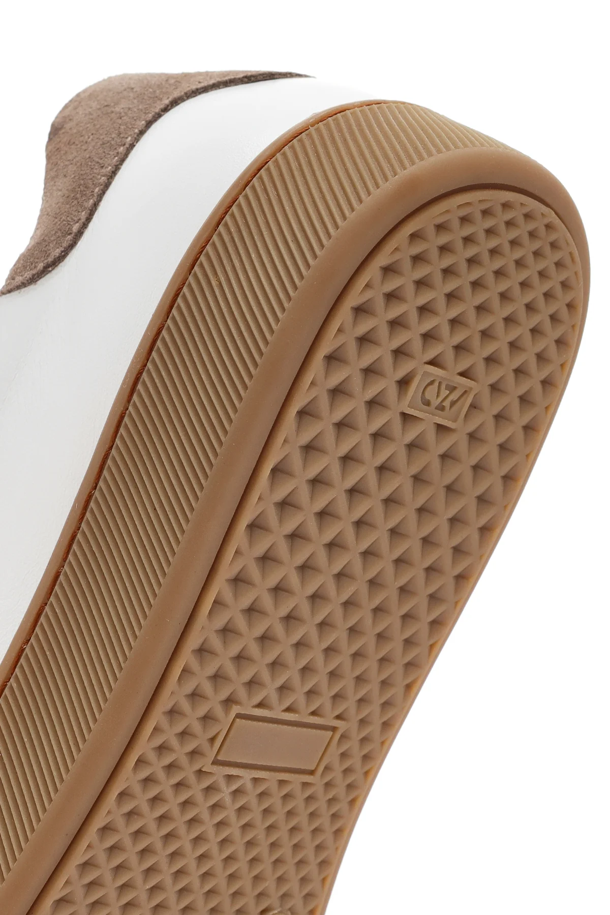 Erkek Beyaz Bağcıklı Deri Sneaker - Image 8