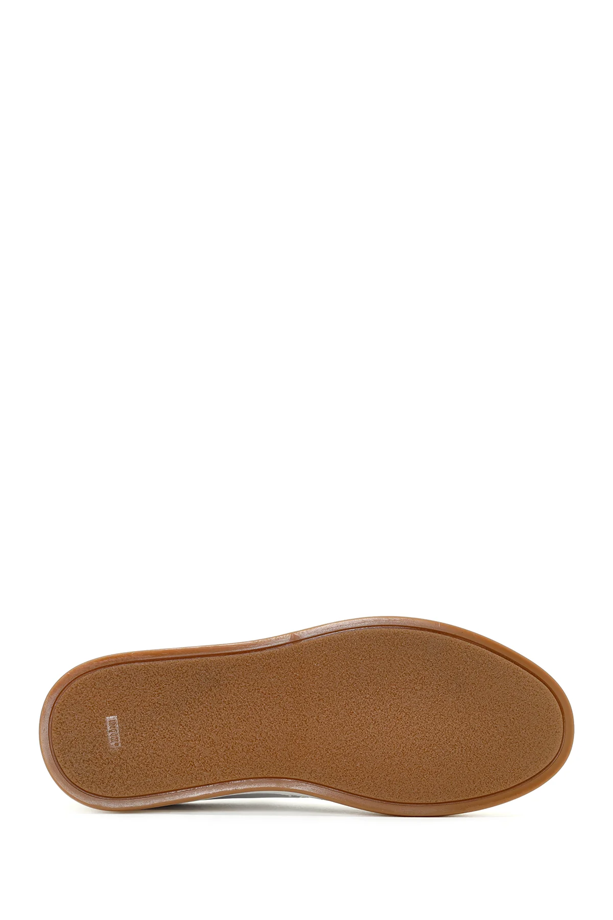 Erkek Beyaz Bağcıklı Deri Sneaker - Image 4