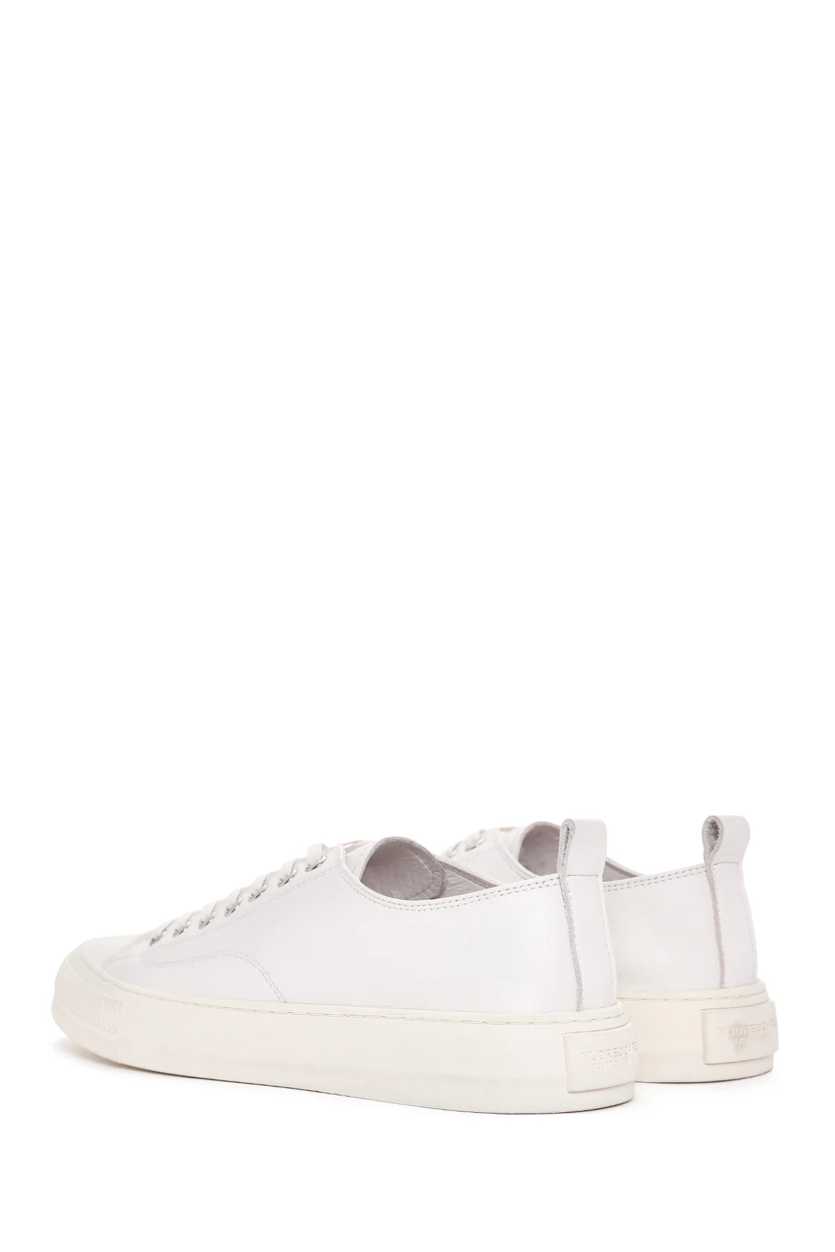 Erkek Beyaz Bağcıklı Deri Sneaker - Image 6