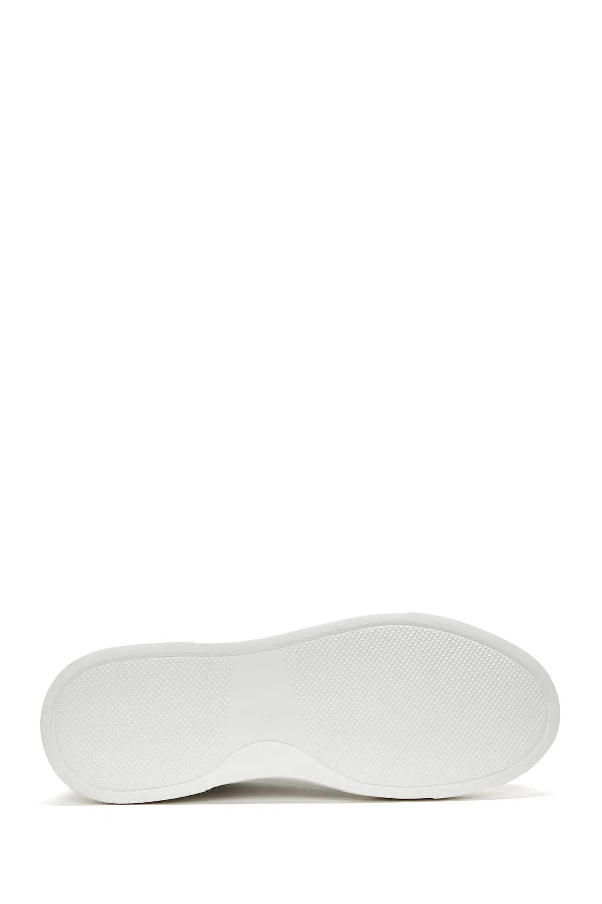 Erkek Beyaz Bağcıklı Deri Sneaker - Image 4