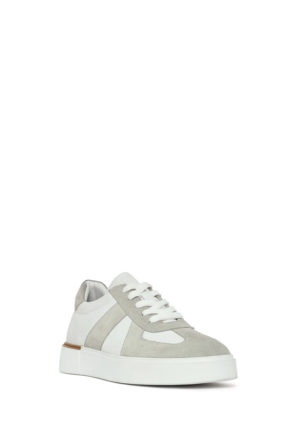 Erkek Beyaz Bağcıklı Deri Sneaker - Image 7