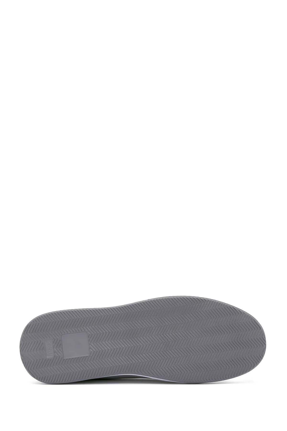 Erkek Beyaz Deri Kalın Tabanlı Sneaker - Image 4