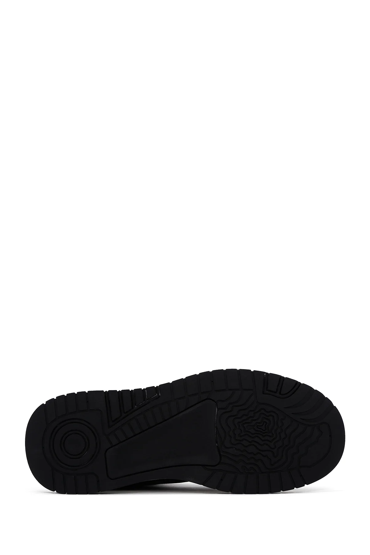 Erkek Beyaz Deri Kalın Tabanlı Sneaker - Image 4