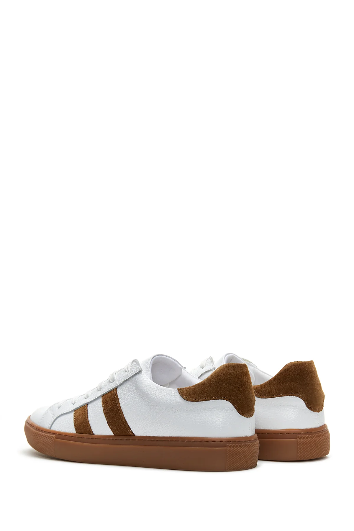 Erkek Beyaz Deri Sneaker - Image 5