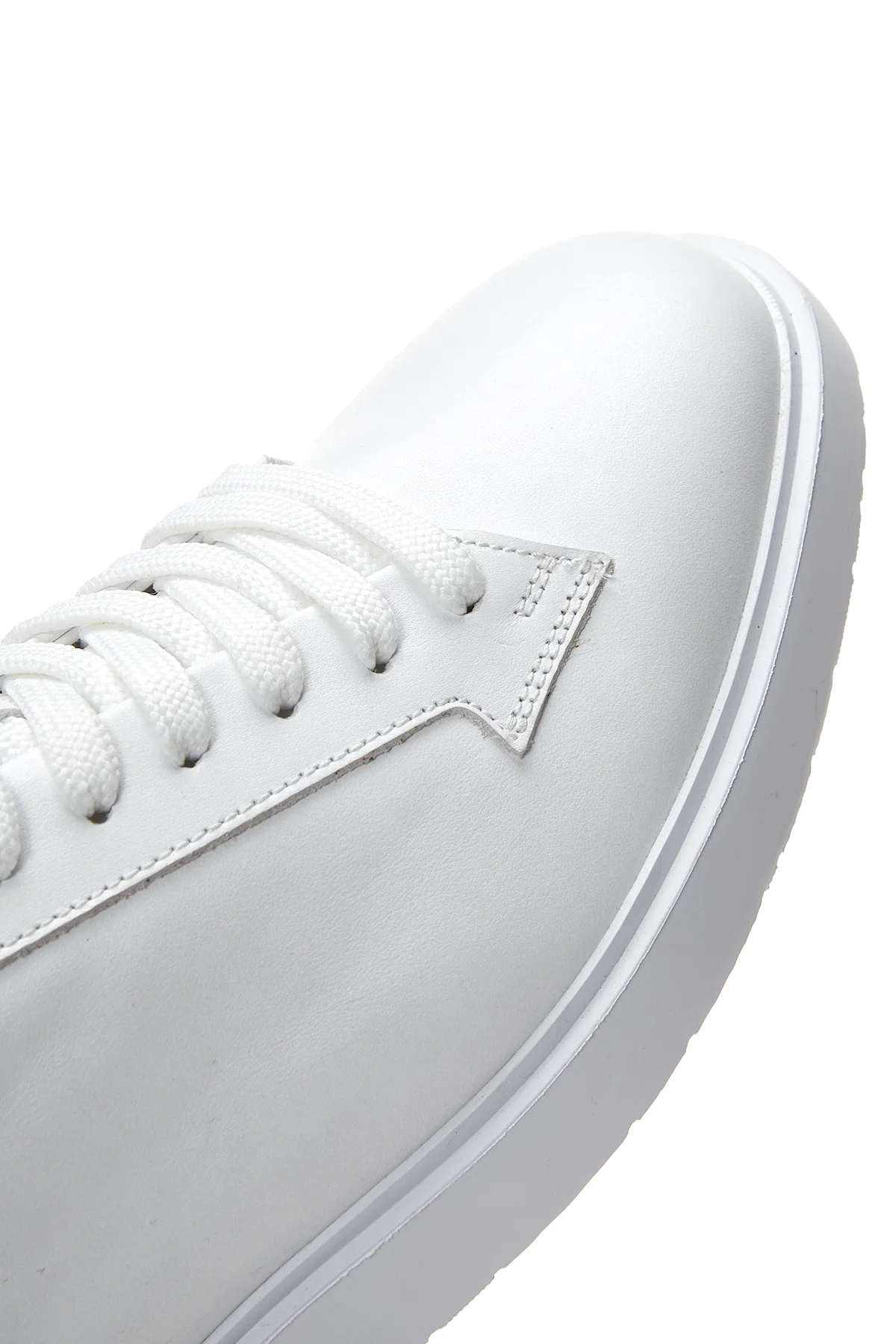 Erkek Beyaz Deri Sneaker - Image 7