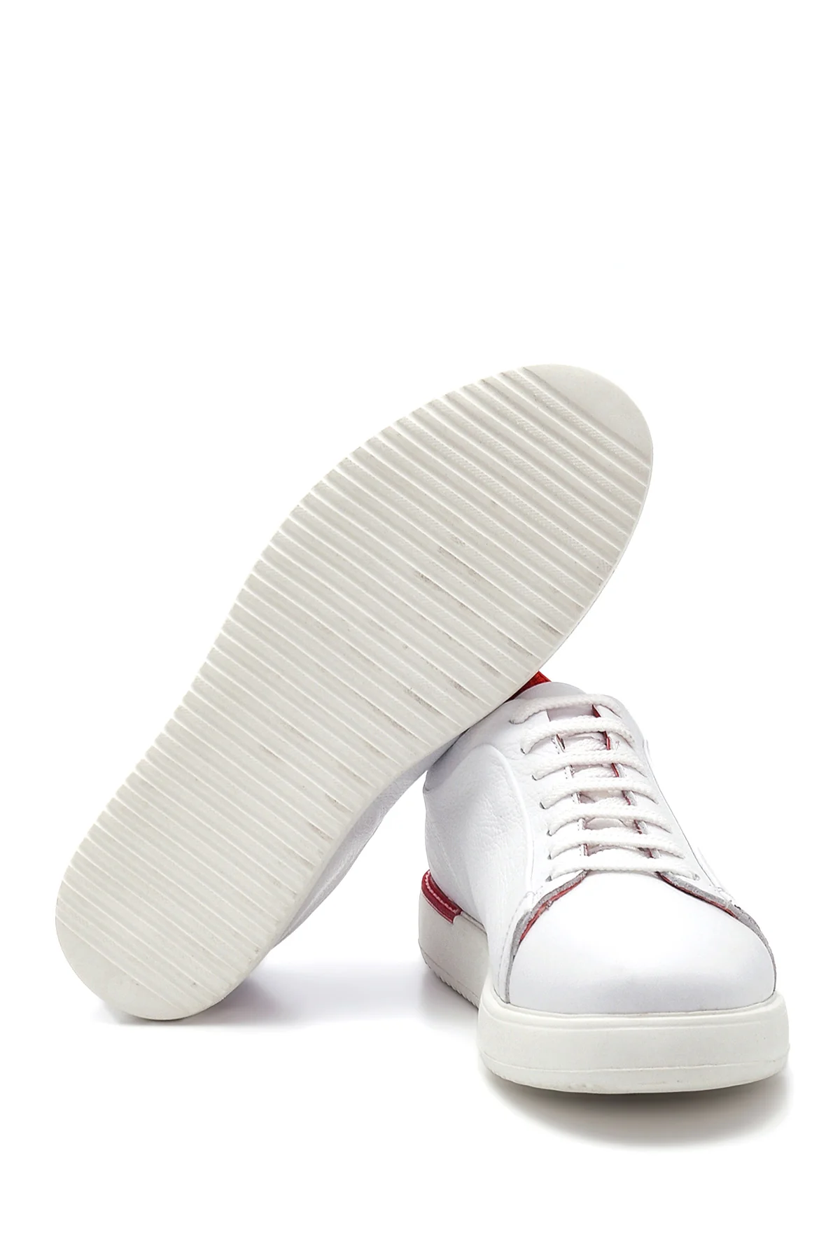 Erkek Beyaz Deri Sneaker - Image 4