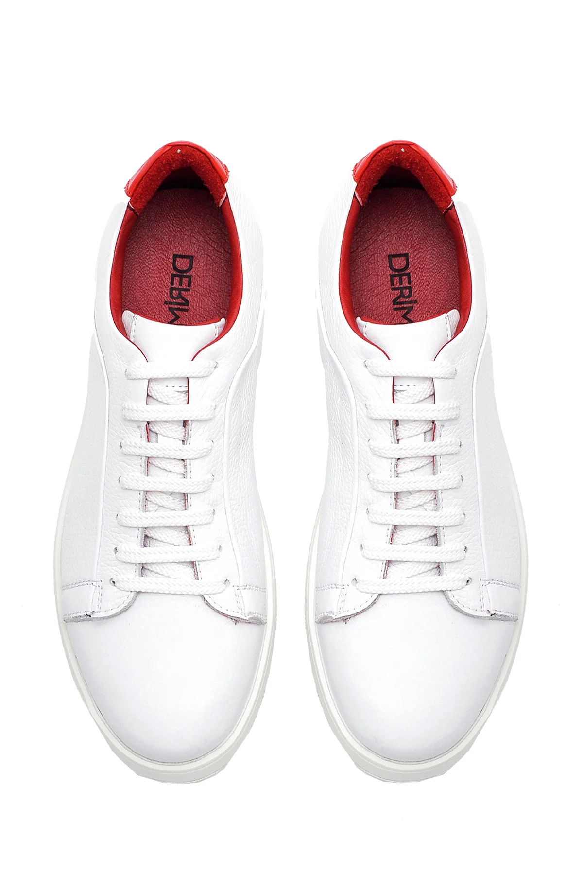 Erkek Beyaz Deri Sneaker - Image 7