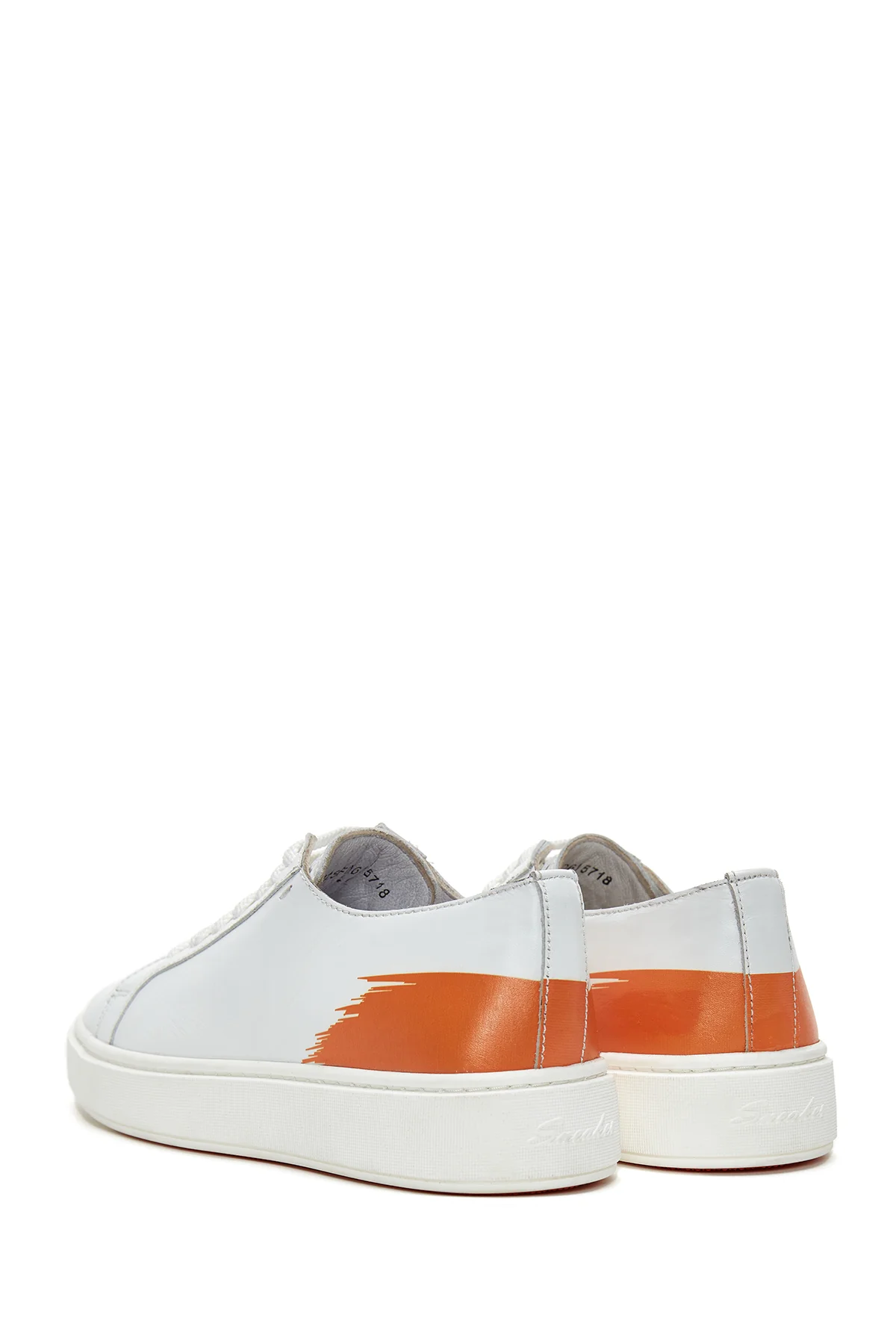 Erkek Beyaz Deri Sneaker - Image 5