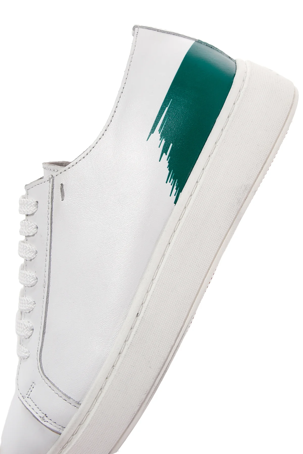 Erkek Beyaz Deri Sneaker - Image 7