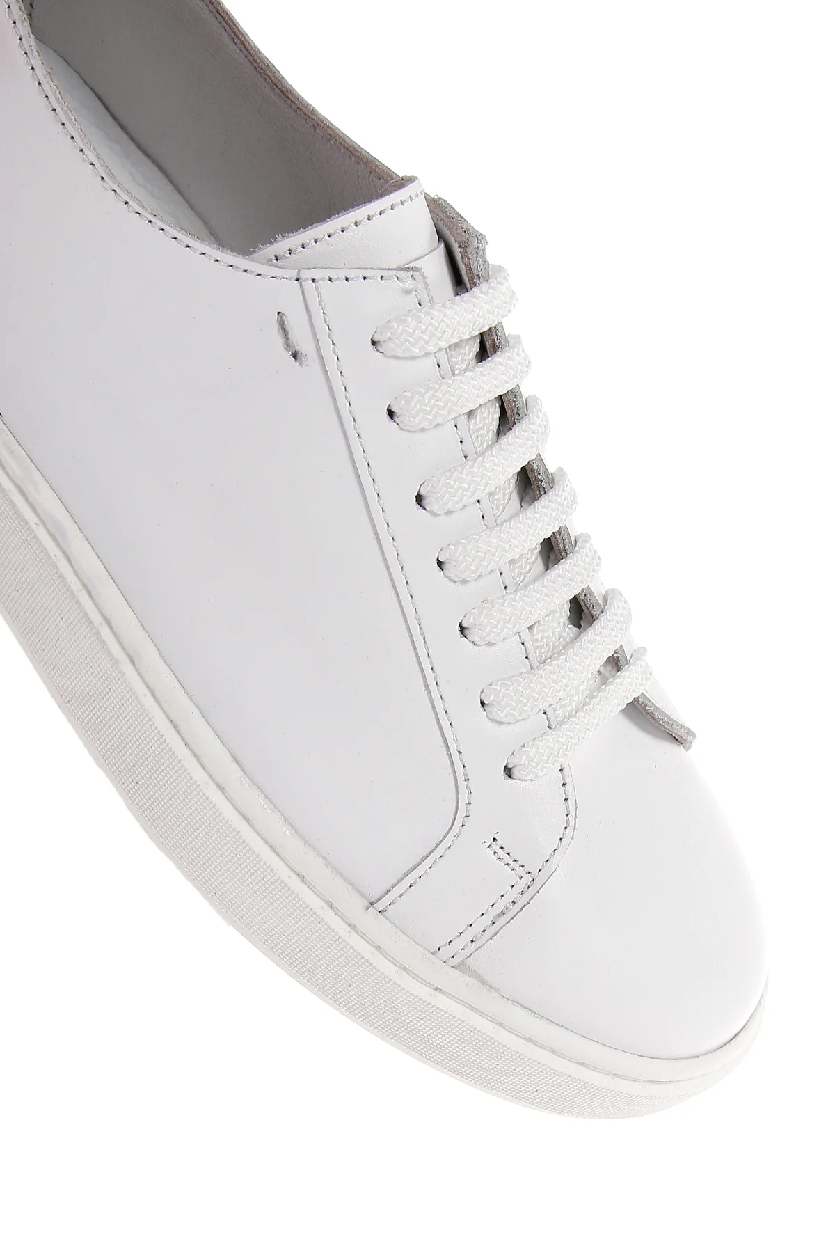 Erkek Beyaz Deri Sneaker - Image 9