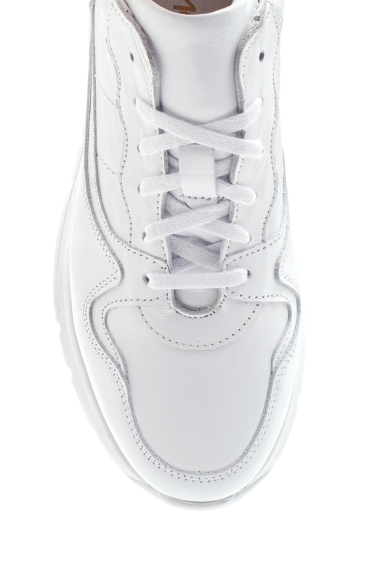 Erkek Beyaz Deri Sneaker - Image 5