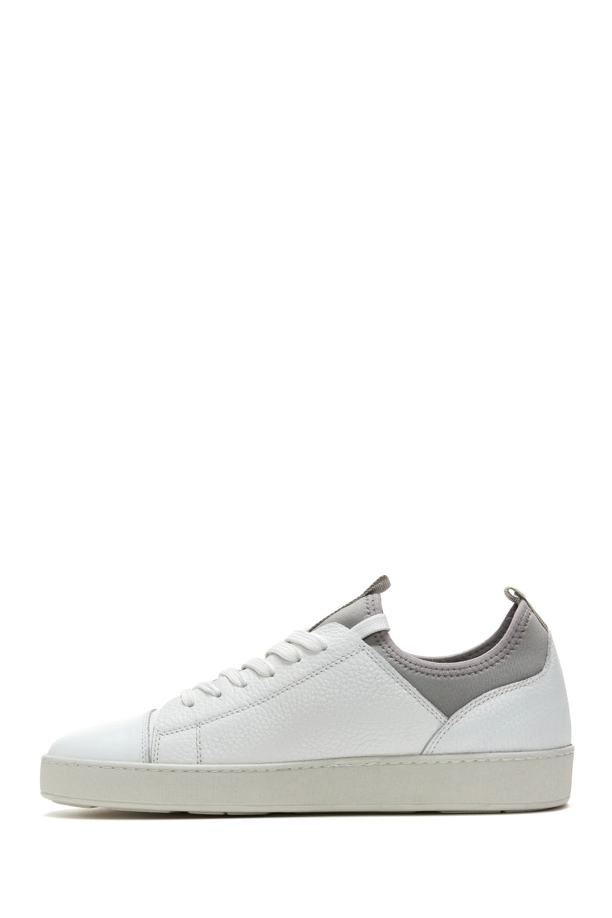 Erkek Beyaz Deri Sneaker - Image 2