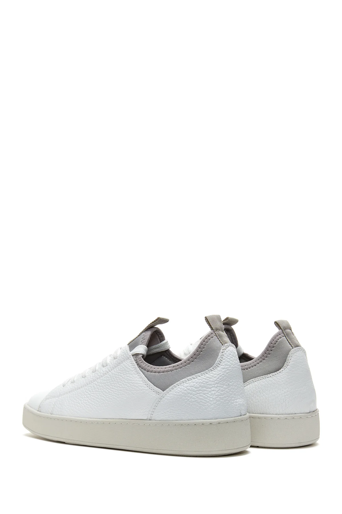 Erkek Beyaz Deri Sneaker - Image 5