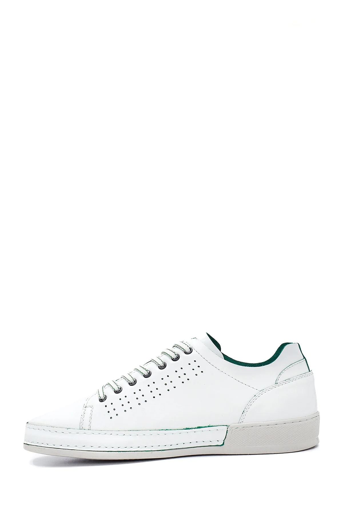 Erkek Beyaz Deri Sneaker - Image 2