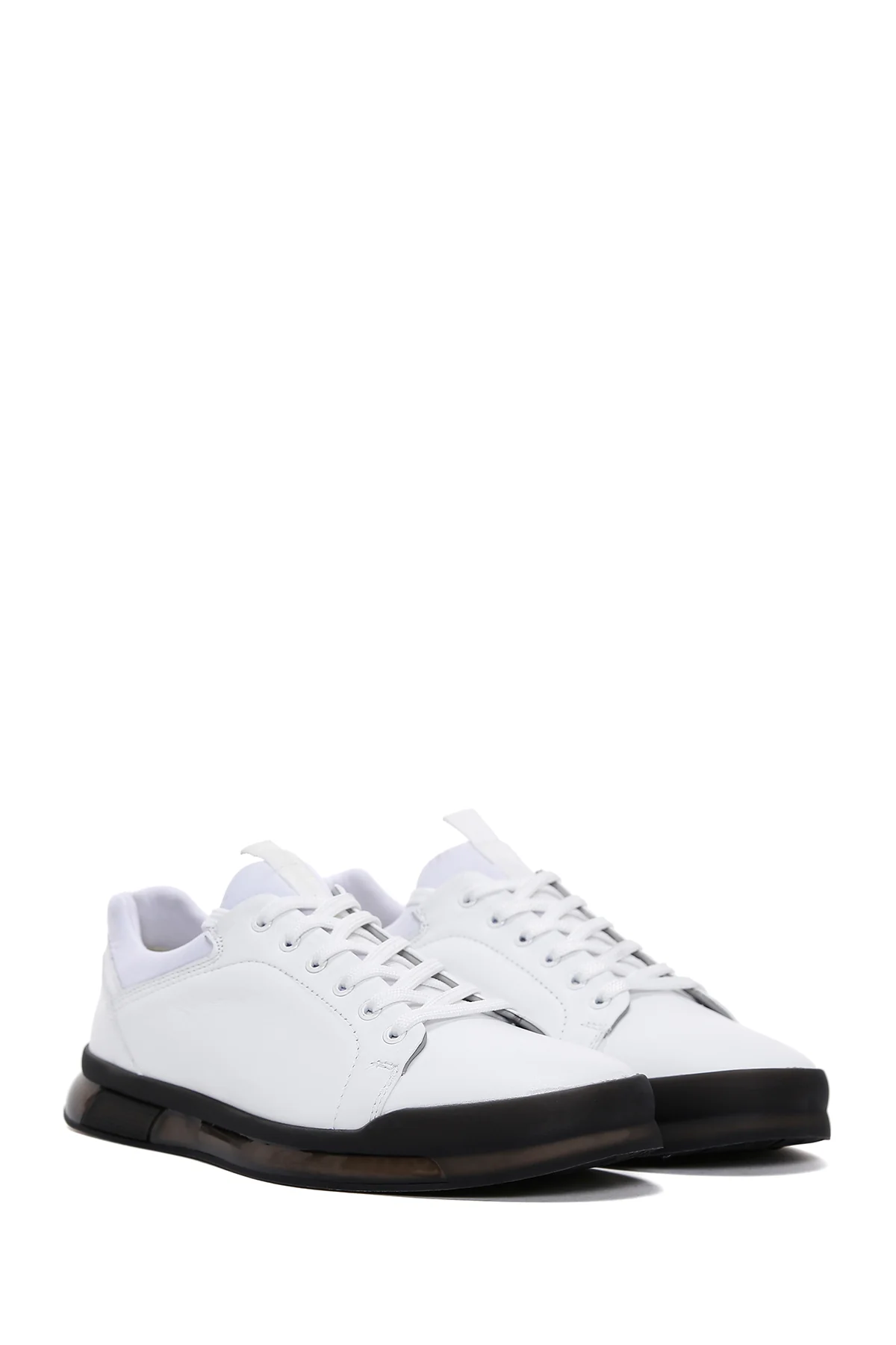 Erkek Beyaz Deri Sneaker - Image 3