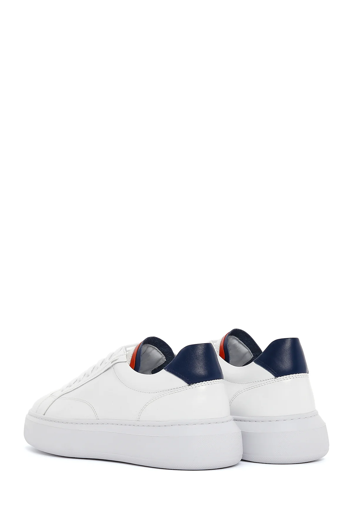 Erkek Beyaz Deri Sneaker - Image 5
