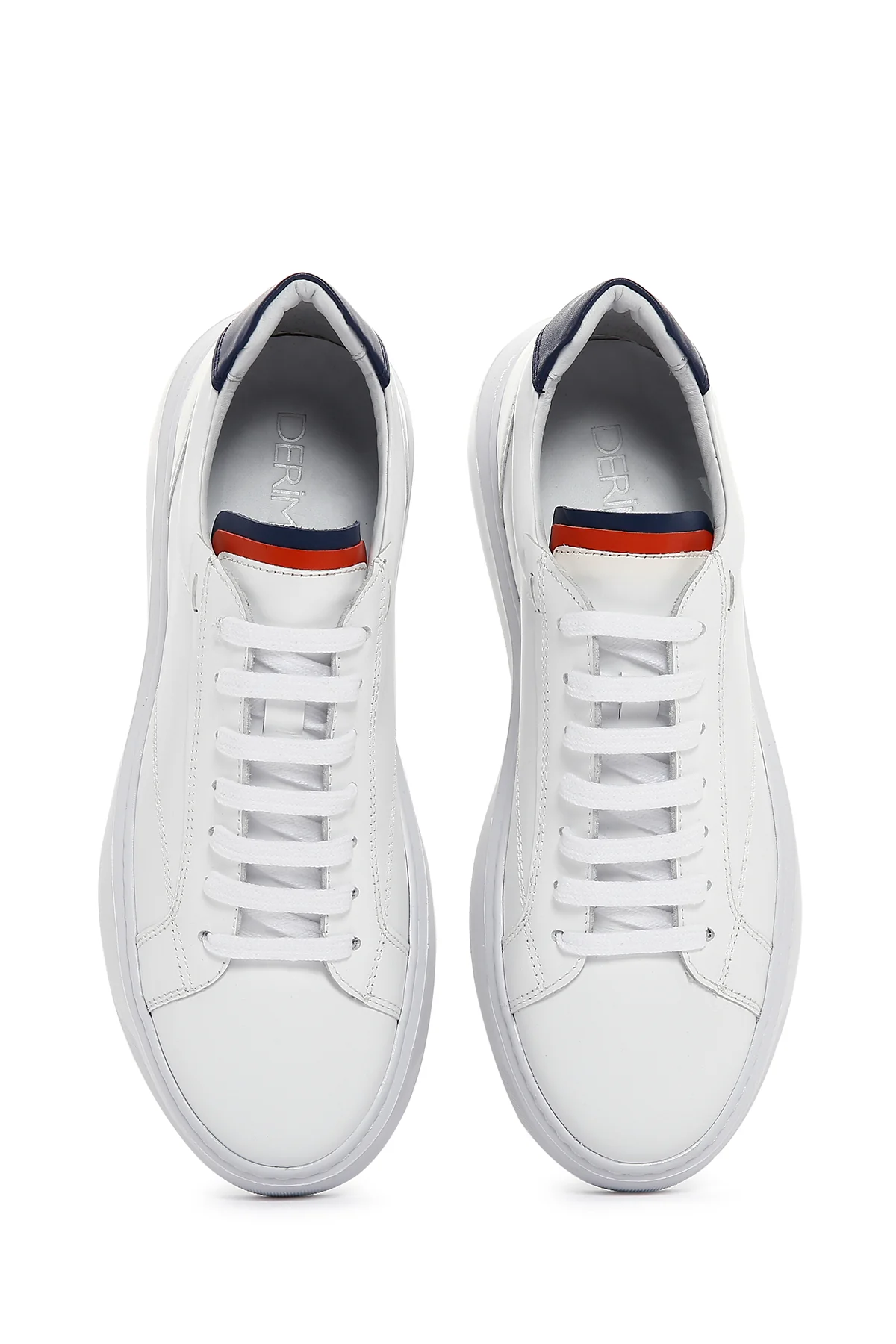 Erkek Beyaz Deri Sneaker - Image 6
