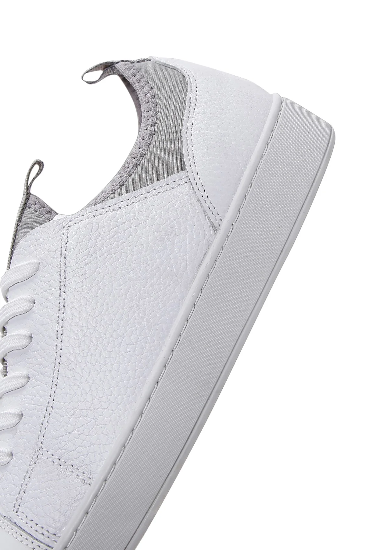 Erkek Beyaz Deri Sneaker - Image 7