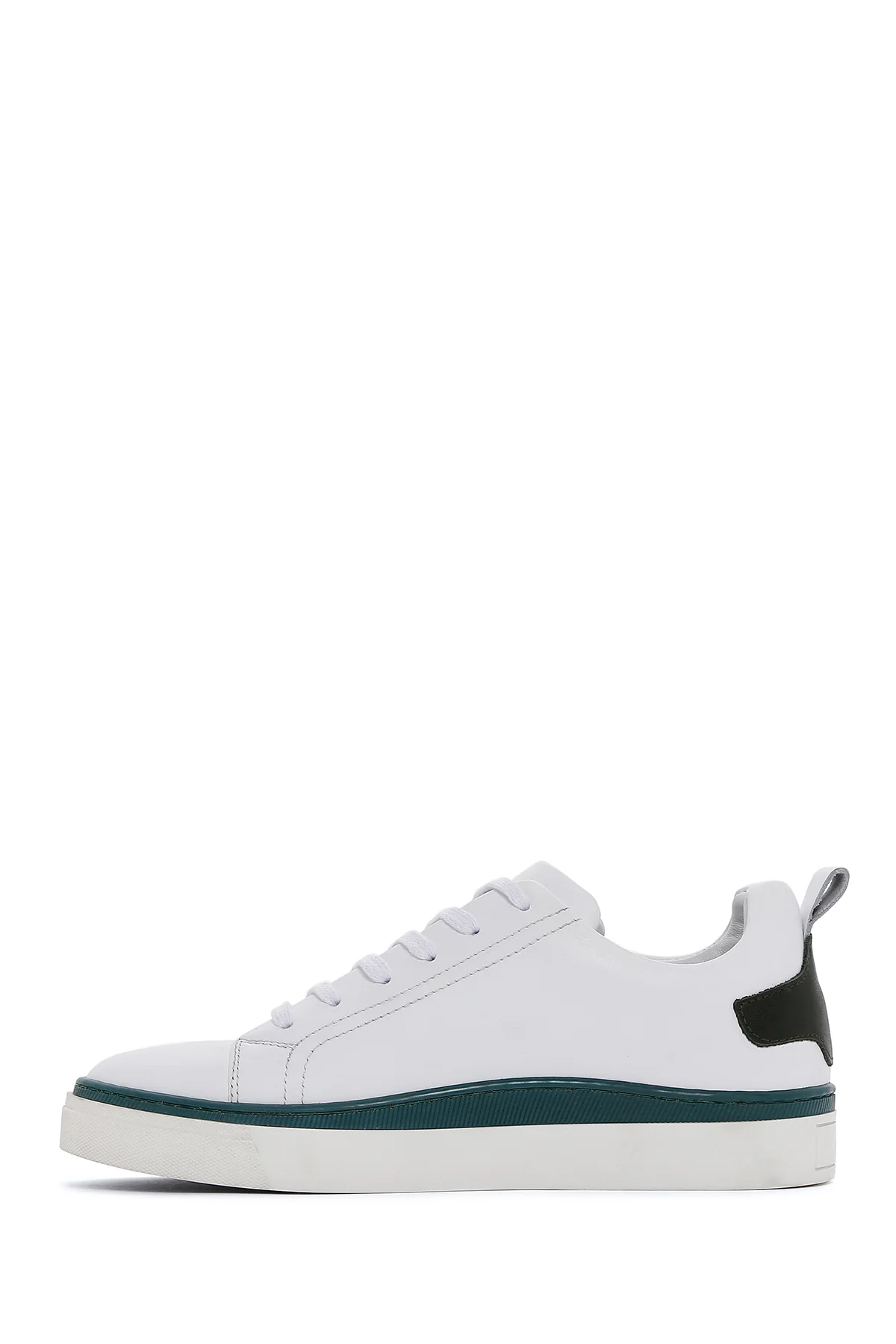Erkek Beyaz Deri Sneaker - Image 2