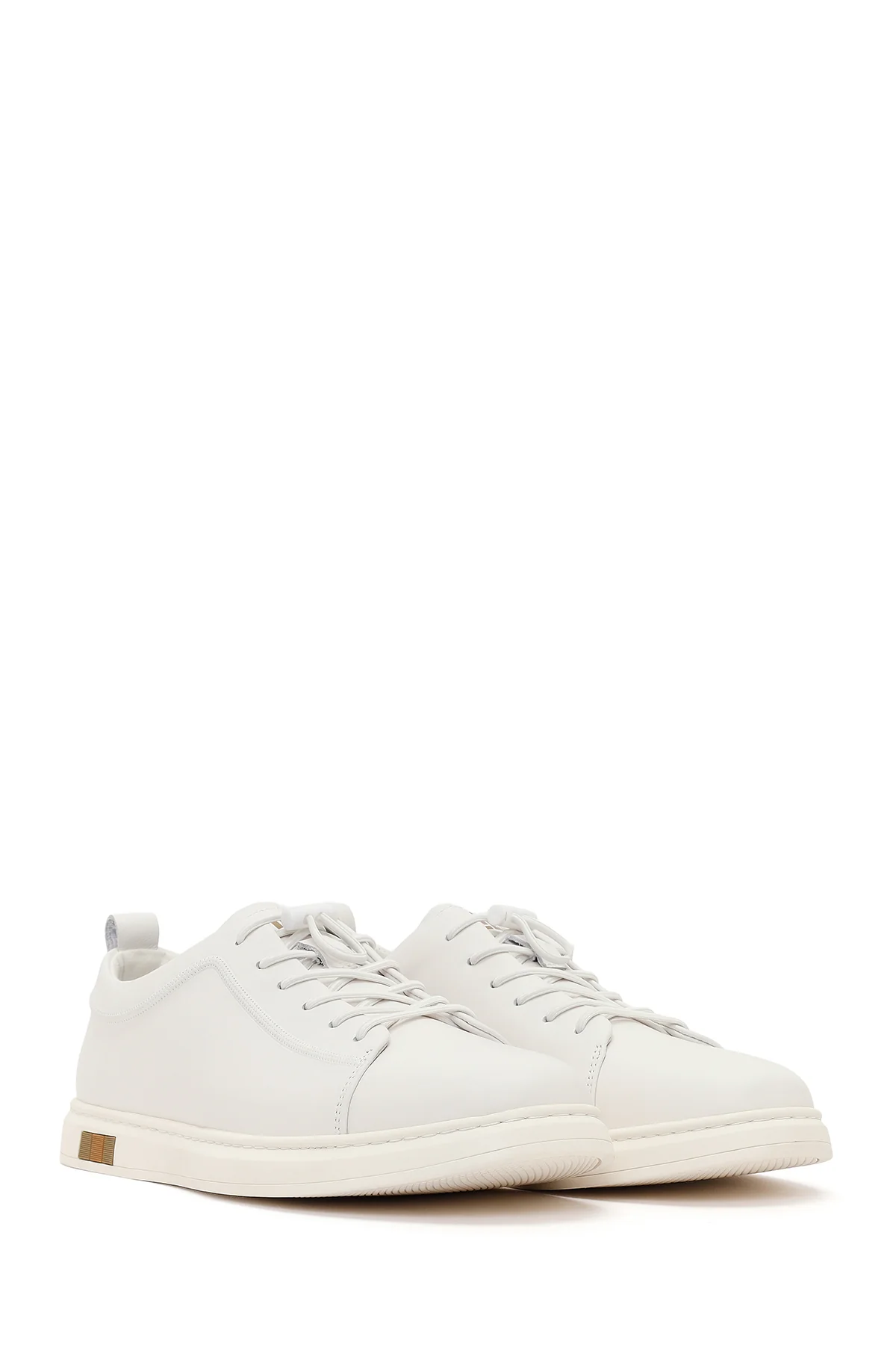 Erkek Beyaz Deri Sneaker - Image 2