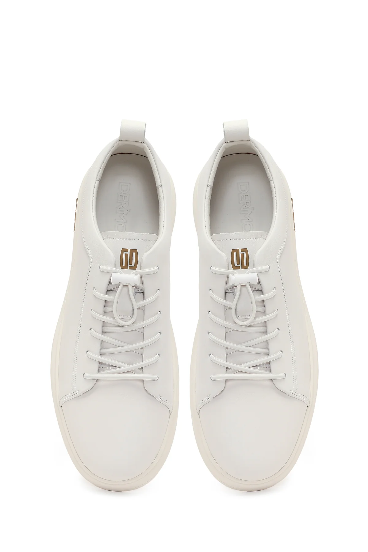 Erkek Beyaz Deri Sneaker - Image 4