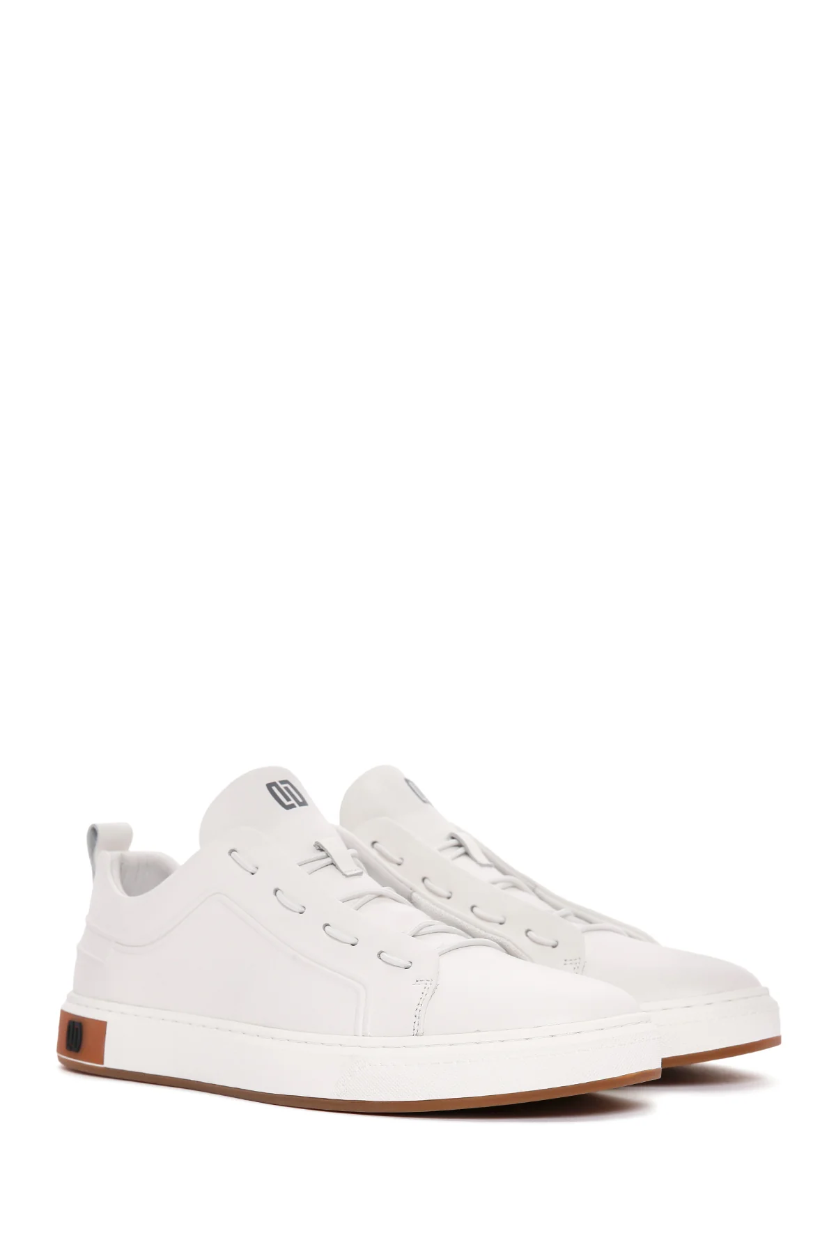 Erkek Beyaz Deri Sneaker - Image 2